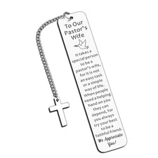 Pastor Wife Appreciation Gifts Bookmark Religious Scripture Gifts for Men Wom...