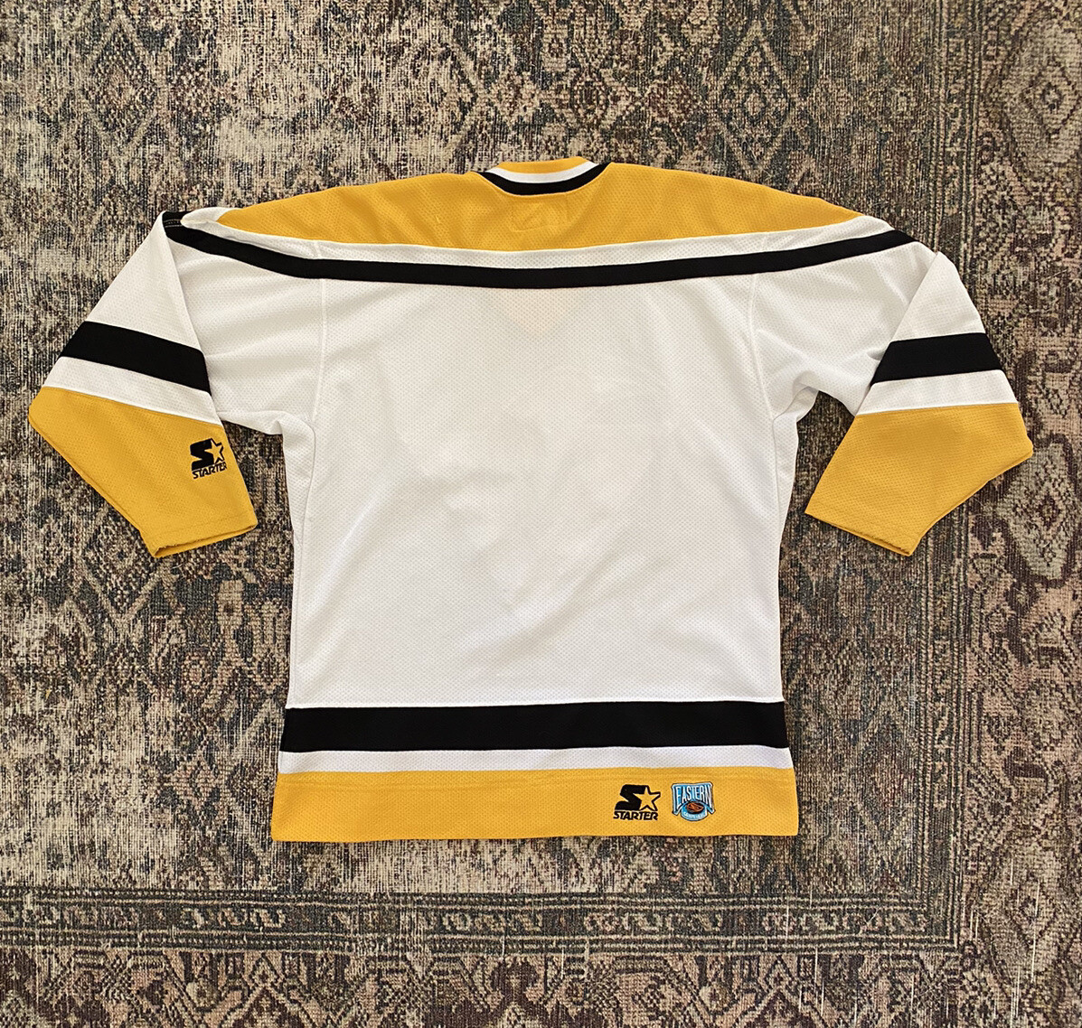 VTG 90s NHL Pittsburgh Penguins Starter Jersey SZ L/XL Youth Sewn