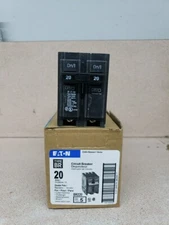 NEW EATON BR220 BR 20 Amp 120/240 Volts 2-Pole Circuit Breaker