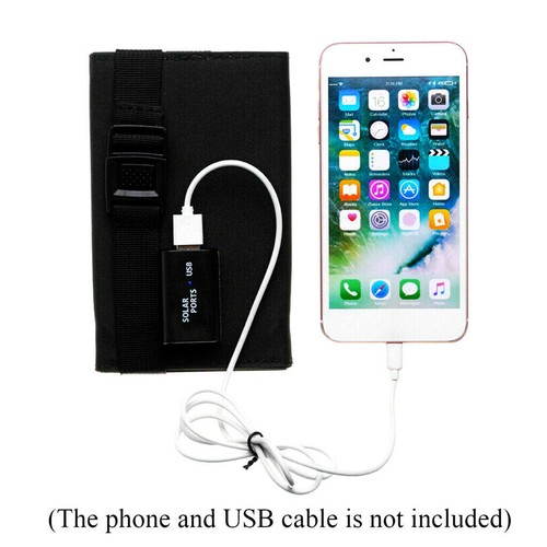 30W Phone Charger Solar Panel Folding Power Bank Portable Camping Hiking Outdoor - Photo 3 sur 9
