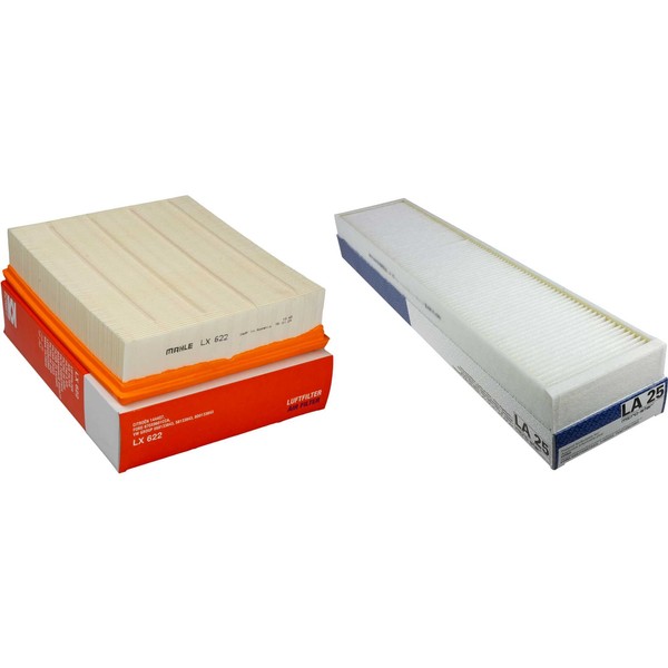 Mahle / Knecht Set Filterpaket Innenraumfilter LA 25 Luftfilter LX 622-image