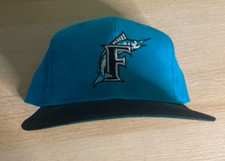 Vintage Florida Marlins Twins Enterprise MLB Snapback Hat NWT