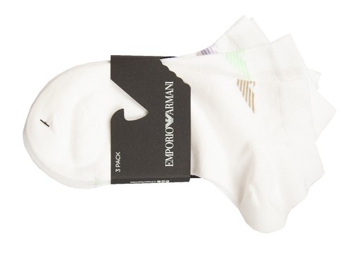 Fantasmini uomo EMPORIO ARMANI 3 paia calze cortissime inside cotone articolo 30 - Foto 6 di 11