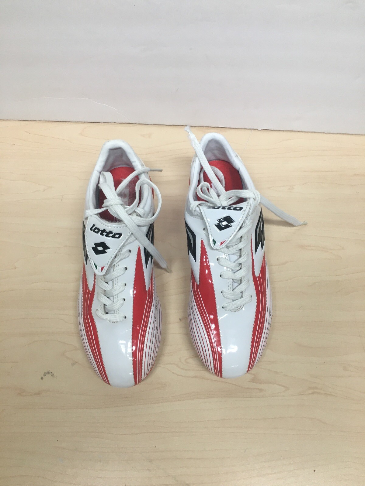 LOTTO SCARPE CALCIO OUTDOOR TACCHETTA RAGAZZI ROSSO BIANCO TAGLIA US 4 5EUR 36