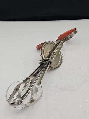 Vintage # 100 Favorite Mille Lacs Lake Spinner Manual Egg Beater Mixer Stainless