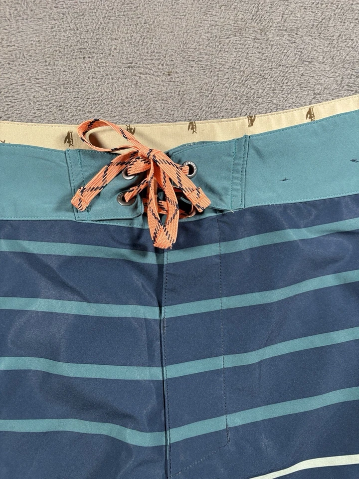 Patagonia Swim Trunks Board Shorts Mens 38 Blue Teal Comfortable Stretch Draw - Image 3 of 4