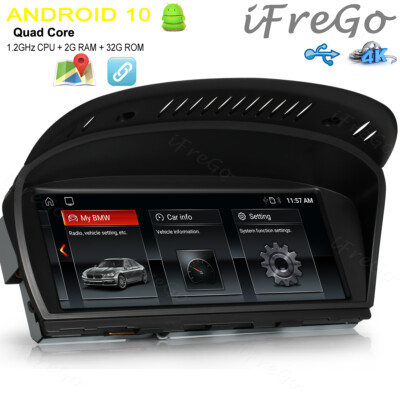 8.8'' HD Android 10 GPS NAVI Autoradio MirrorLink DAB+ Für BMW 5er E60 CCC System