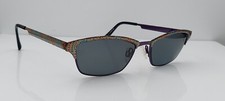 Plume Mosaic Purple Oval Metal Sunglasses FRAMES ONLY