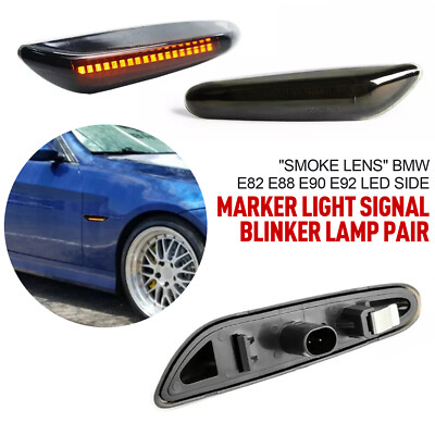 Paar LED Seitenblinker Blinker Klar Für BMW E81 E82 E87 E88 E90 E92 E93 X1 E84 E - Foto 2