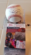 UBALDO JIMENEZ signed OML baseball JSA COA ROCKIES