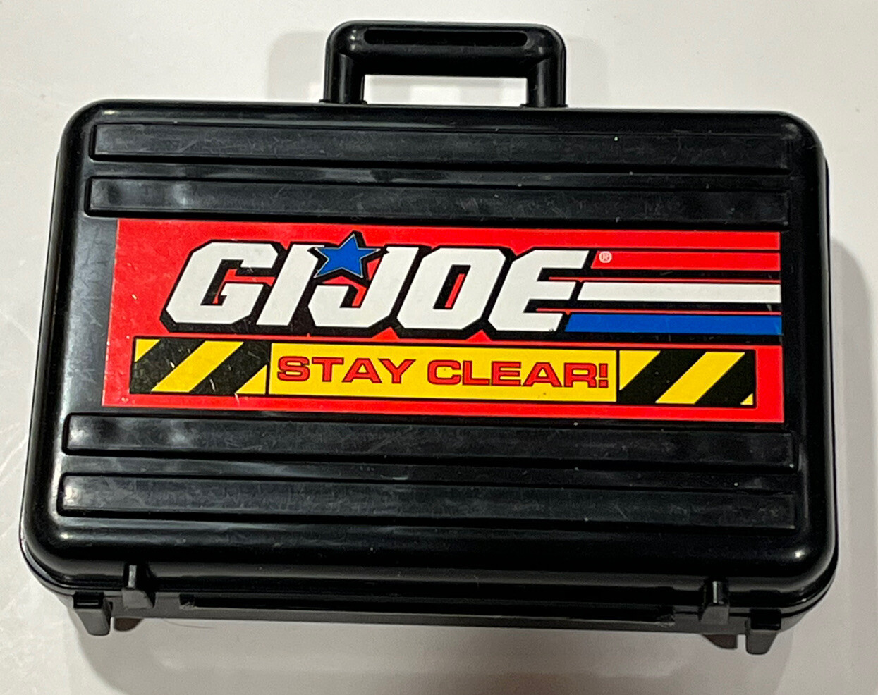 GI JOE STAY CLEAR BLACK GUN CASE WITH WEAPON & ROPE | eBay