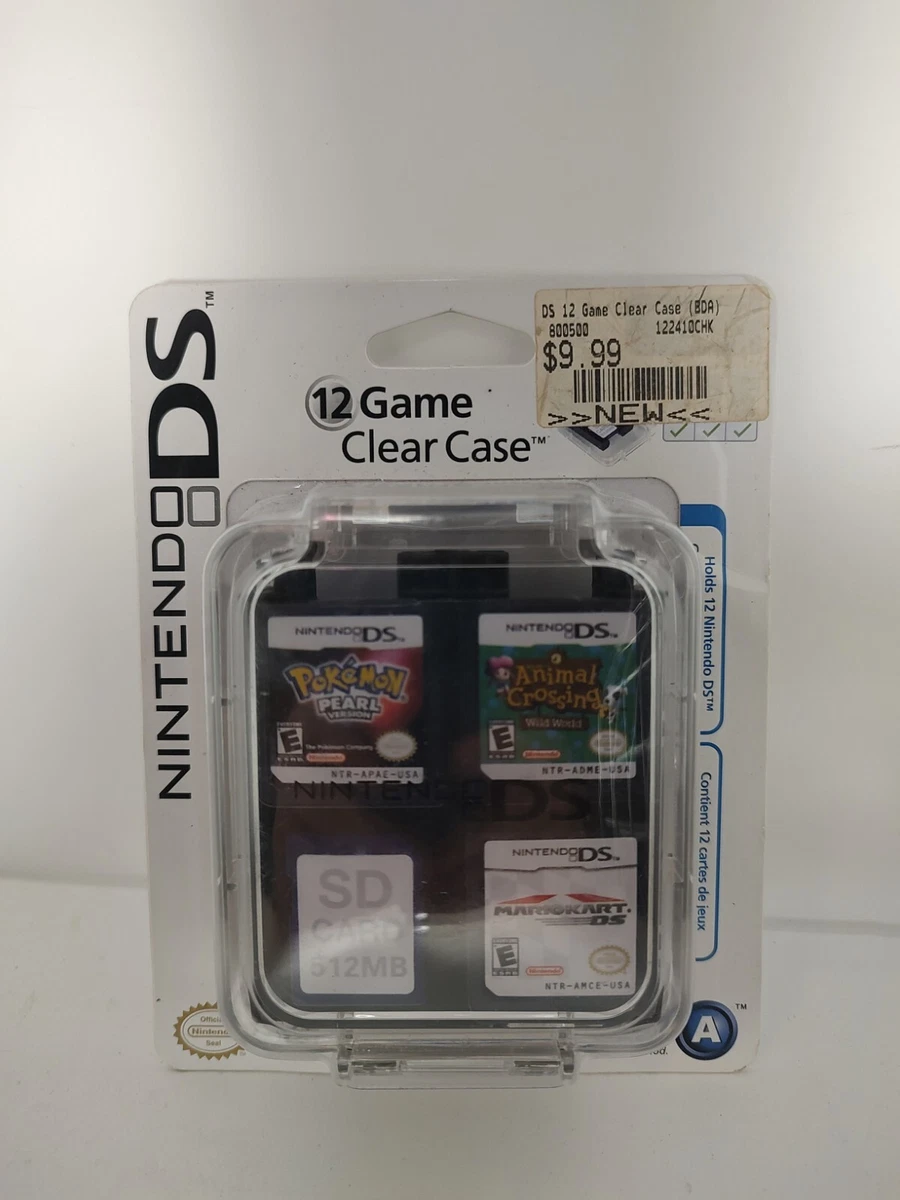 2010 Nintendo DS 12 Game Clear Case power A 4 SD cards NEW RARE