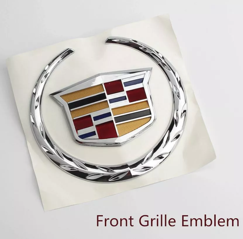 For Cadillac Car Hood Emblem Bonnet Front Badge Decal Sticker