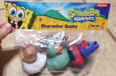 Duckz x Spongebob Squarepants 3pc Rubber Ducks (Sandy, Plankton, & Man Ray)