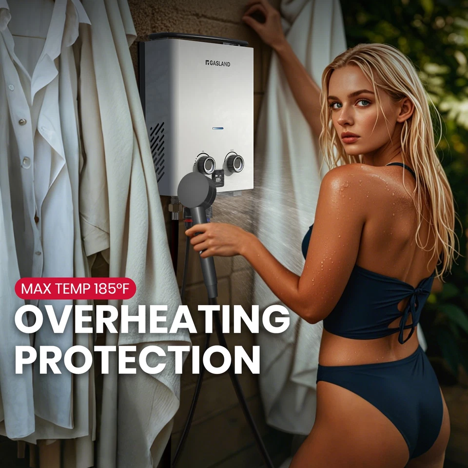 Gasland G5/G5Pro Exterior Propano Calentador de Agua Portátil Ducha Campamento y RV Kit de Bomba Foto 4 de 4