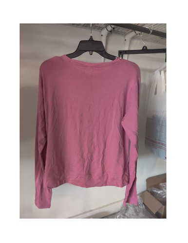 SOILED Calia Women's Wrap Front Long Sleeve T-Shirt Top Rose Size XL $40 O292 - Bild 3 von 4