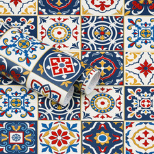 17.7" X118.1"Pattern Contact Paper Removable Peel and Stick Wallpaper Colorful T