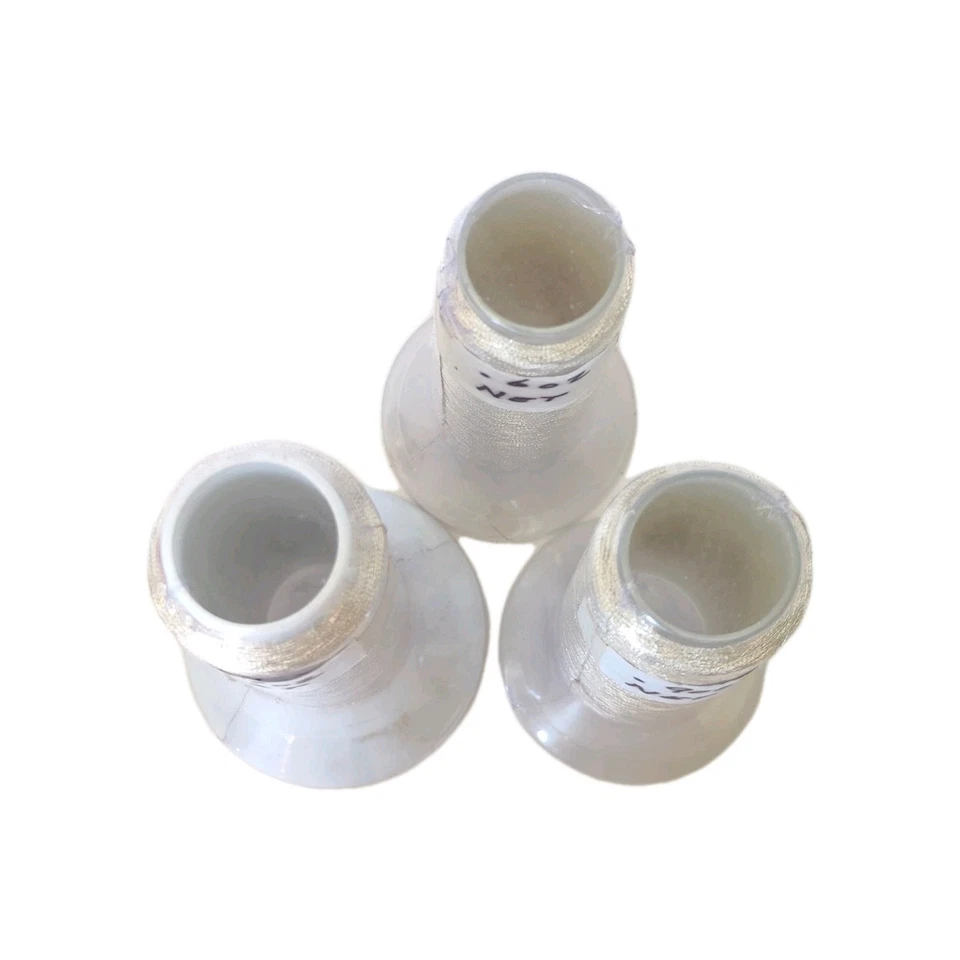 3 New Rayon Machine Embroidery Thread 120D 5000M Champagne Shade Silvery Gold - Image 2 of 2