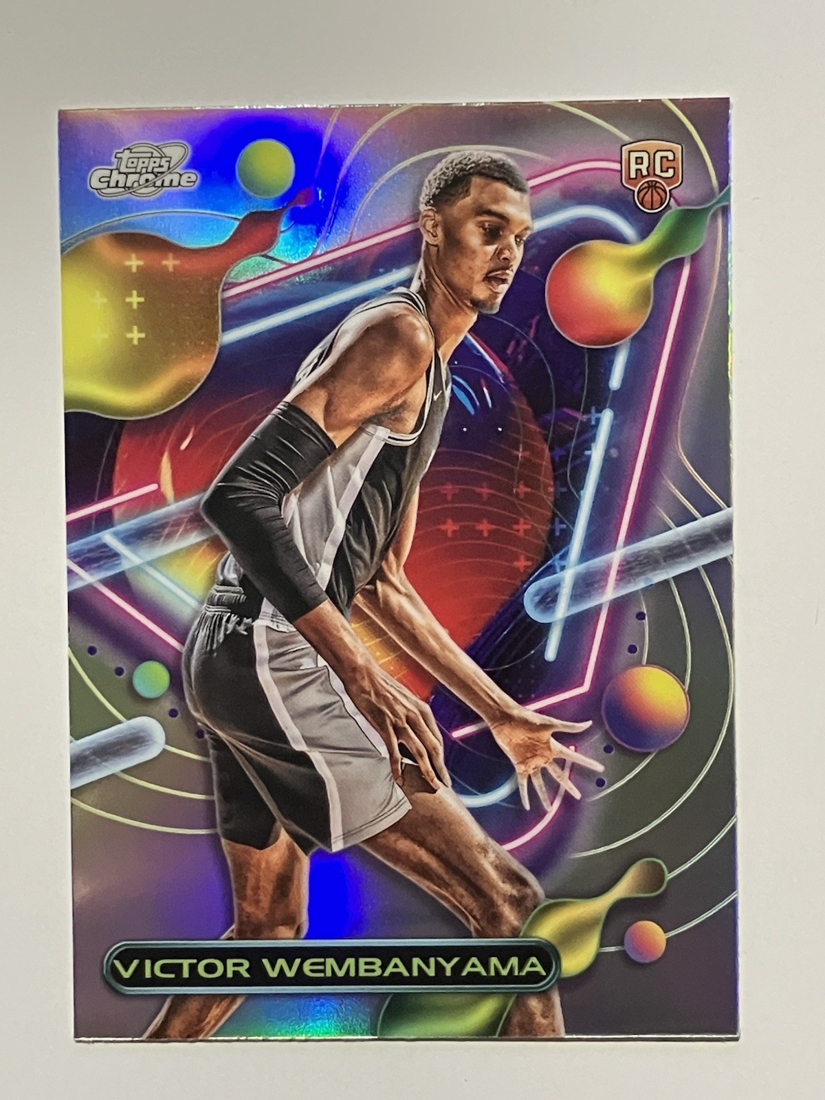 2023-24 Topps Cosmic Chrome Victor Wembanyama RC Refractor #151 Spurs