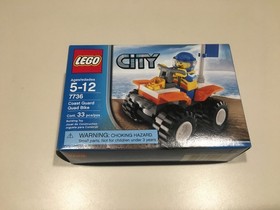 2008 Lego City 7736 Coast Guard Quad Bike Complete Box and Instructions