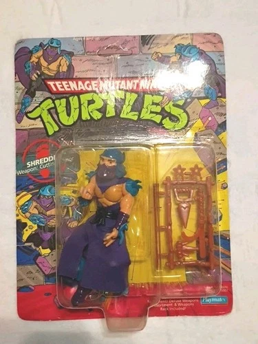1990 TMNT Teenage Mutant Ninja Turtles Shredder 44 Back  Unpunched Card Wear