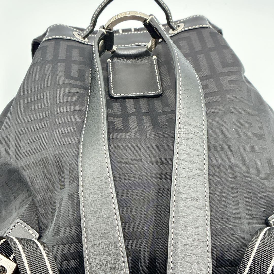 Givenchy Mini Backpack Logo Pattern Nylon Leather… - image 14