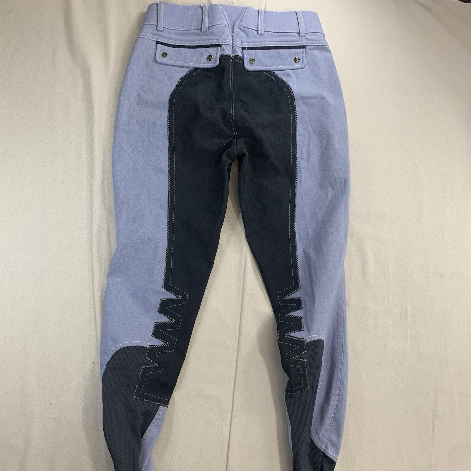 Ariat Pro Series Pants 26R Blue Equestrian Riding Slim Padded Activewear