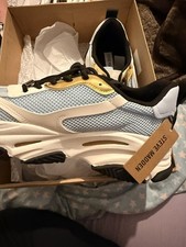 Image of STEVE MADDEN POSSESSION E CHUNKY TRAINERS IN BLUE AND GOLD rare