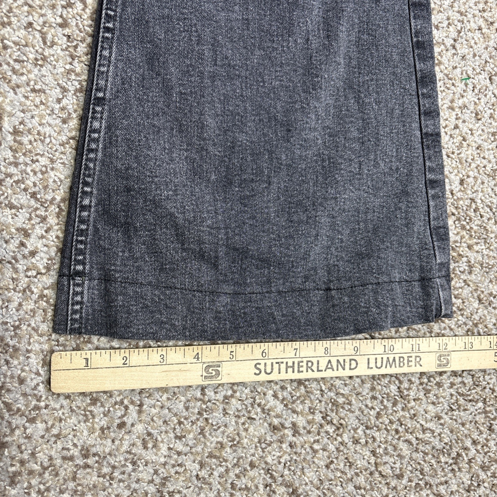 WE THE FREE High Rise Curvy Bell Bottom Jeans 32 Faded Black Fits 31 X 29.5 - View 11