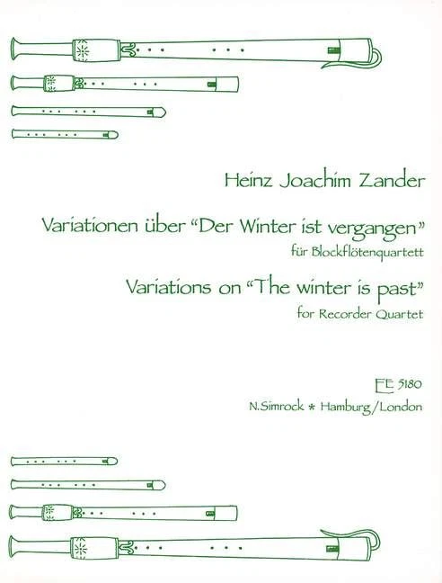 Variations Set Recorder Quartet [SATB] Simrock - Benjamin (Elite Edition) - Image 4 of 4