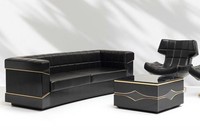 Zeitlos Sofas Dreisitzer Elegant Sessel Relax Couch Couchtisch 3+1 Sitzer