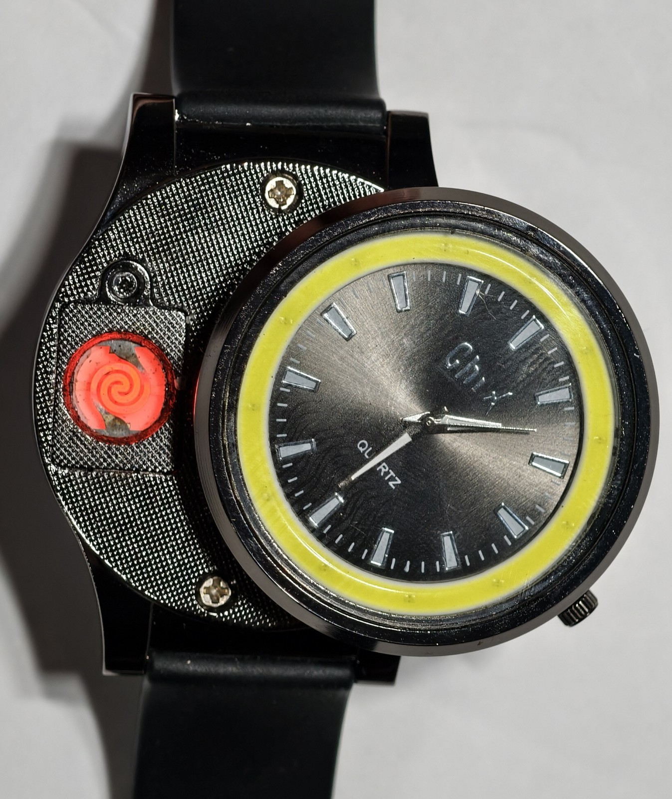Cool Glow Watch Flashlight, Cigarette Lighter, Strobe Light, Rechargeable