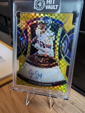 2025 Justin Jefferson Gold Prizm Die Cut /10 Auto