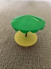 VINTAGE FISHER PRICE LITTLE PEOPLE PICNIC TABLE WITH UMBRELLA NICE!
