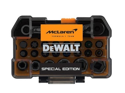 DEWALT McLaren 24-teiliger Schrauben- & Steckschlüsselsatz im robusten Koffer +
