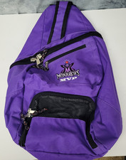 Vintage Monarchs Lynx Sling Backpack Purple Black Crossbody Sports Logo