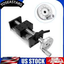 Manual Slide Table Double Guides Ballscrew w/Handwheel,Linear Motion Module CNC