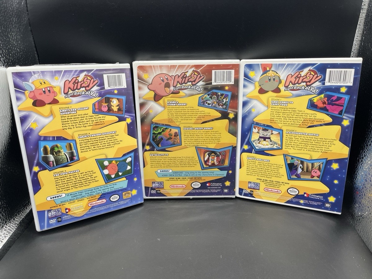 Kirby Right Back at Ya Collection DVD Box Set Nintendo 4kids