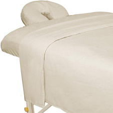 Forpro Premium Flannel 3-Piece Massage Sheet Set for Massage Tables, Includes Fl
