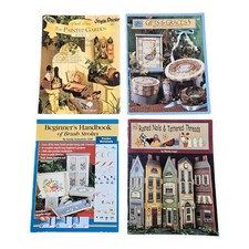 Decorative Tole Painting Craft Pattern Books Cottagecore Lot of 4 Vintage