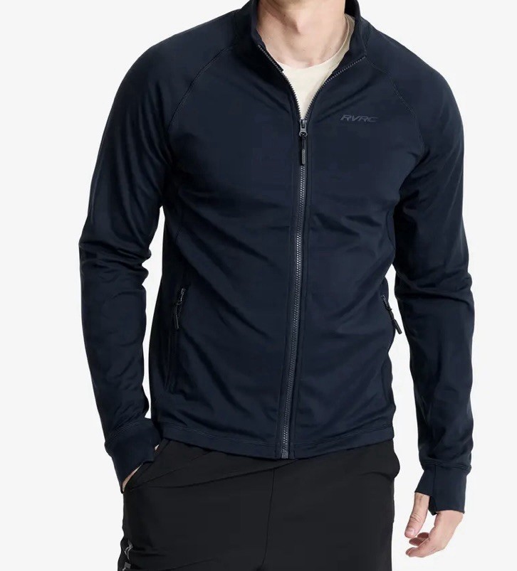 RevolutionRace Paragon Jacket Mens L Navy Full Zip RVRC Softshell RRP £65
