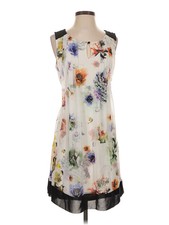 Simply Vera Vera Wang Women Ivory Casual Dress XS