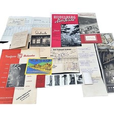 Lot 1950s GERMANY TRAVEL Brochure Menus Guides Assmannshausen Heidelberg JS