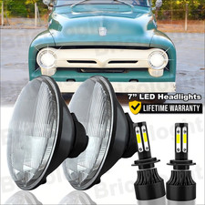 Pair 7 Projector Led Headlights Fit Ford F-100 Pickup 1953 1954 1955 1956 1957