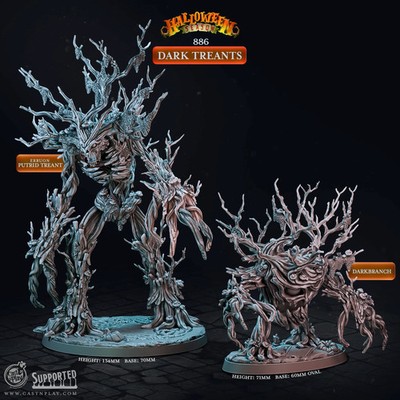 Dark Treants - Halloween Season - CastNPlay - Terrain Wargaming D&D DnD 28mm 32m