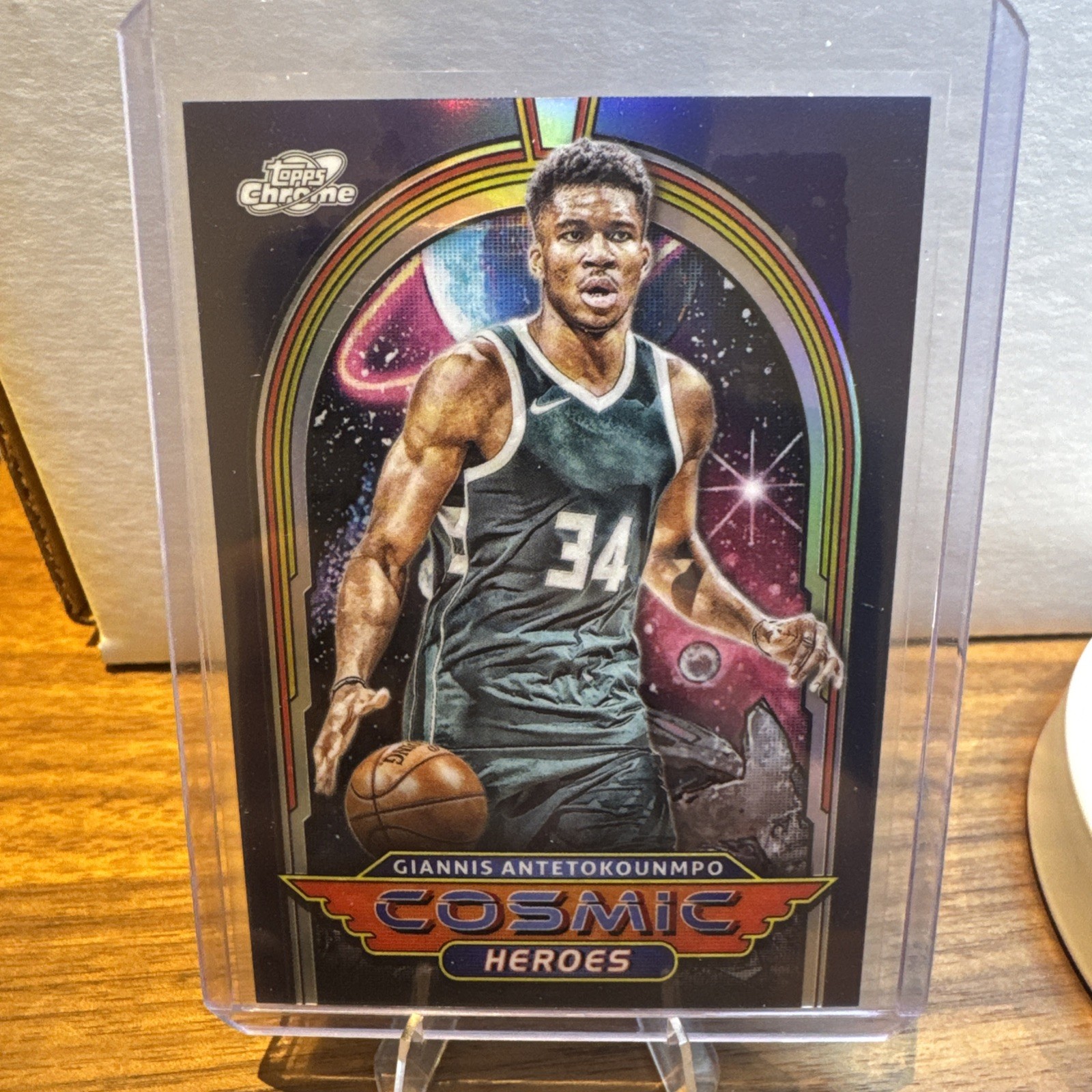 2023-24 Topps Cosmic Chrome - Cosmic Heroes Giannis Antetokounmpo #CH-14