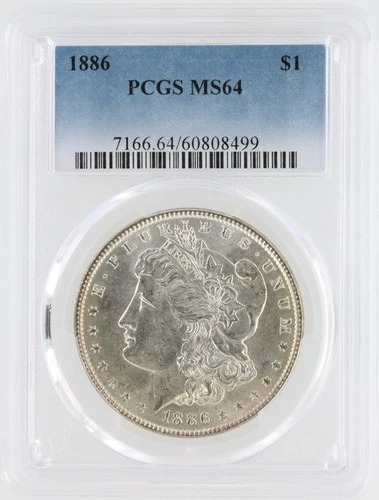 1886 Morgan Silver Dollar PCGS MS64 S$1 Philadelphia Minted No Reserve