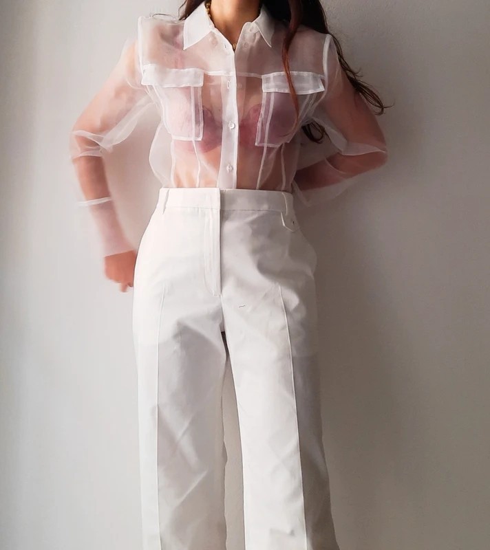 Babylon Organza Jacket Size 42it Rrp €446 image 5