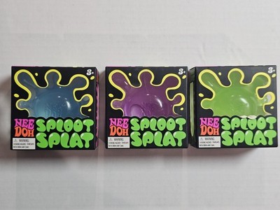 Nee Doh Sploot Splat Tactile Squeeze Toy Blue Green Purple