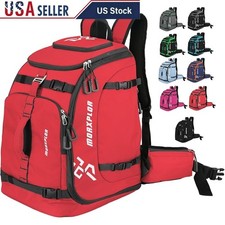 Ski Boot Bag Waterproof Durable 60L Zipper Pockets Drain Holes Backpack New